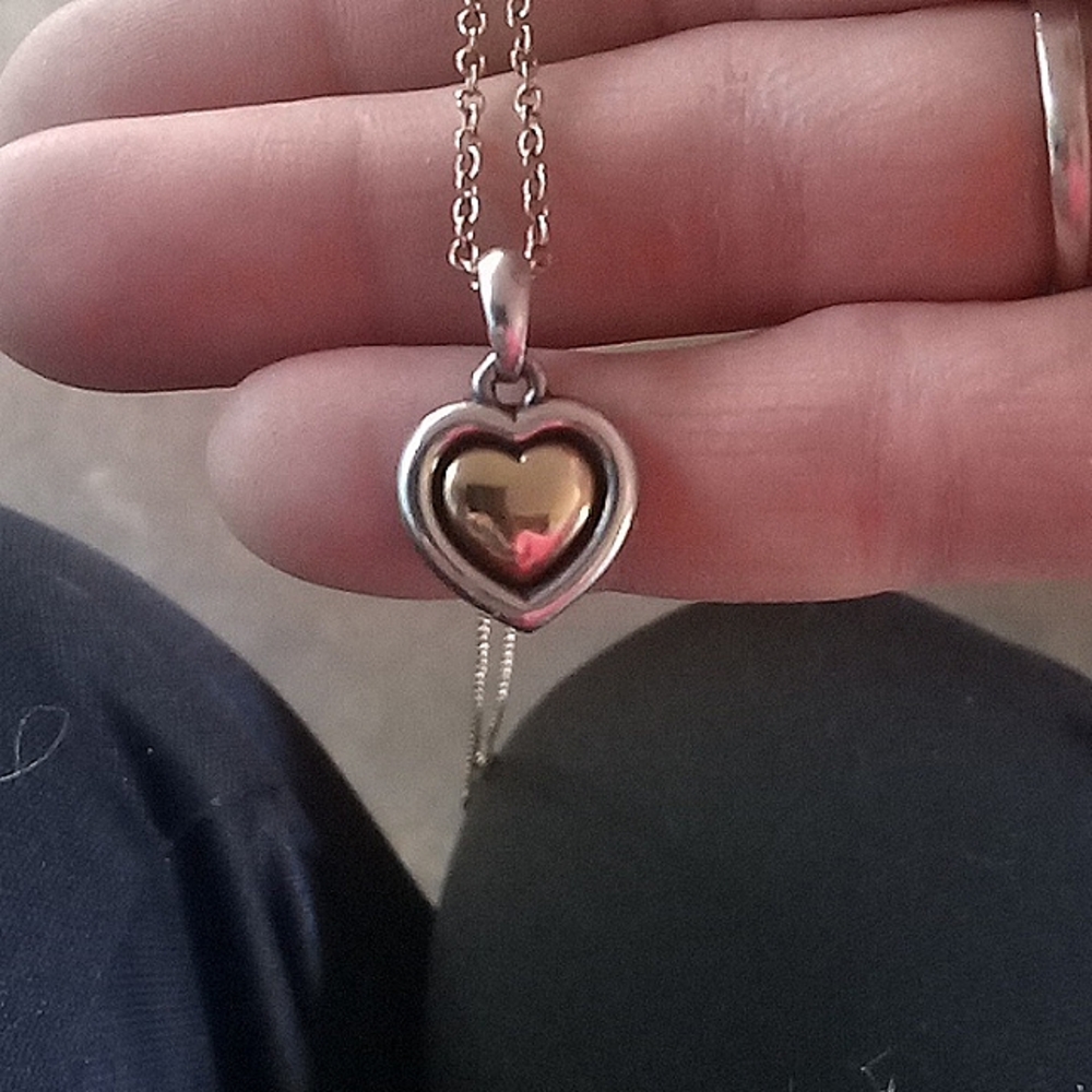 James Avery gold and sterling pendant